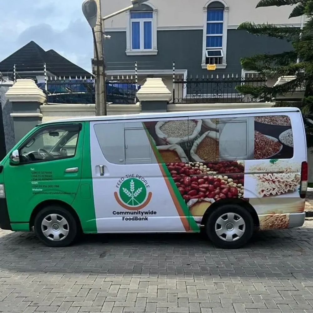 Communitywide Food Bank delivery van