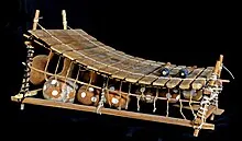 Balafon, a West African wooden keyboard instrument