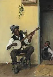 Musician playing a ngoni