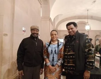 With Dr Yacine Badian Kouyate and Sona Djobarteh