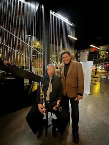 With JAZZ GREAT Trumpet Master Jon FADDIS