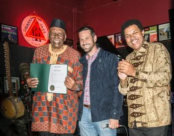 With NEA Jazz Master Randy WESTON & the Mayor of San Carlos