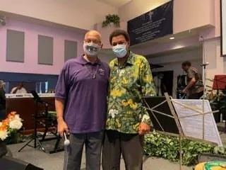With Dr Reverend Warren Stewart, Phoenix, AZ