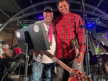 With Bass Great Bishop John Richardson