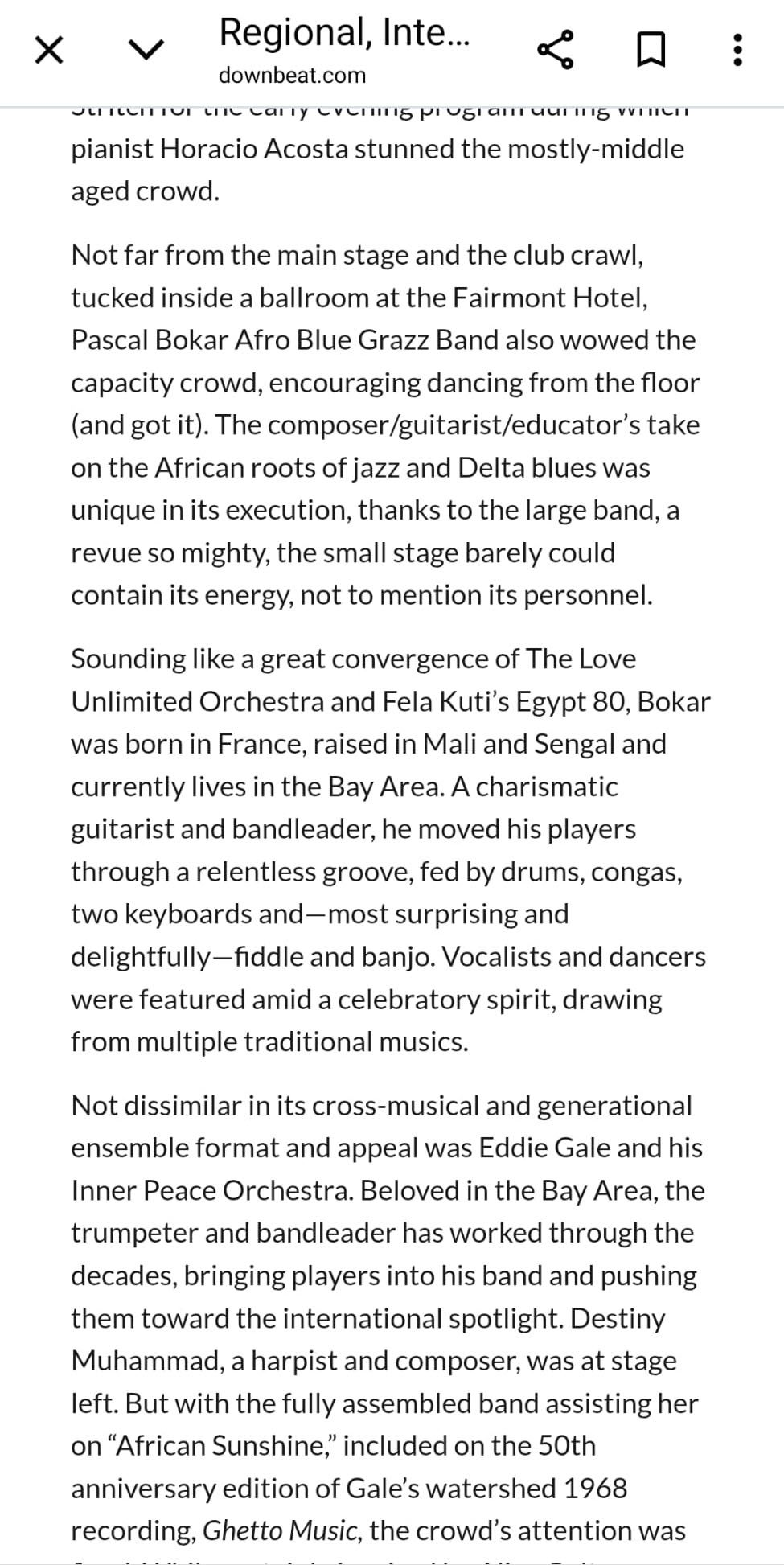 DownBeat August 2018 review