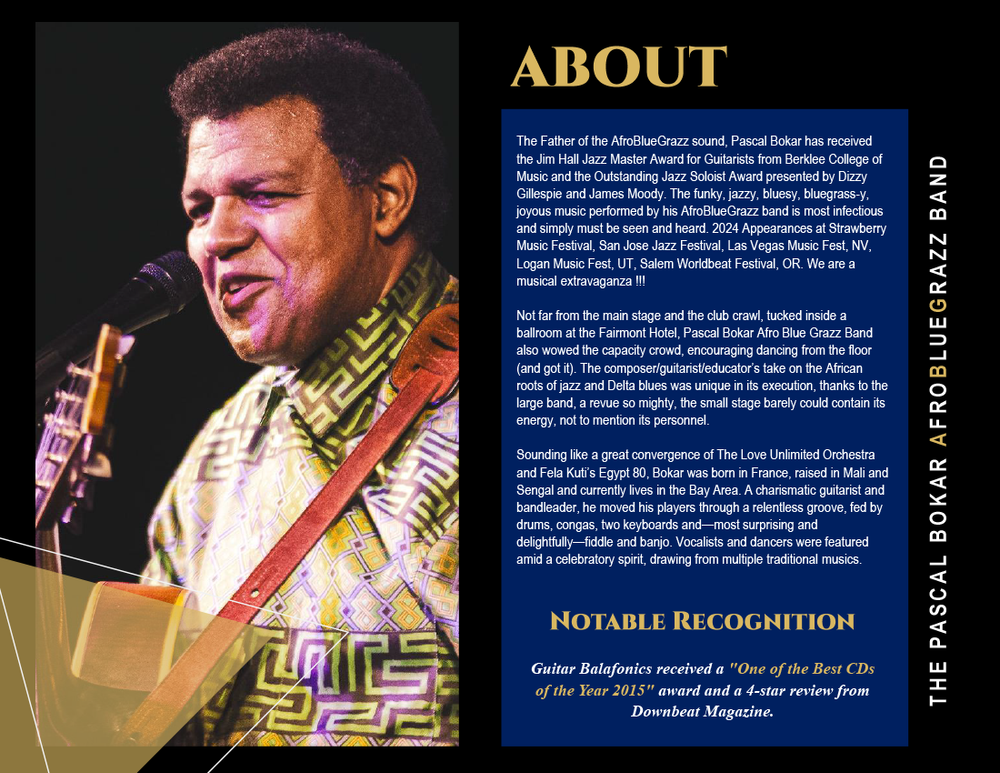 Pascal Bokar electronic press kit: About the band