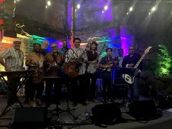 Pascal Bokar AfroBlueGrazz Band performing live