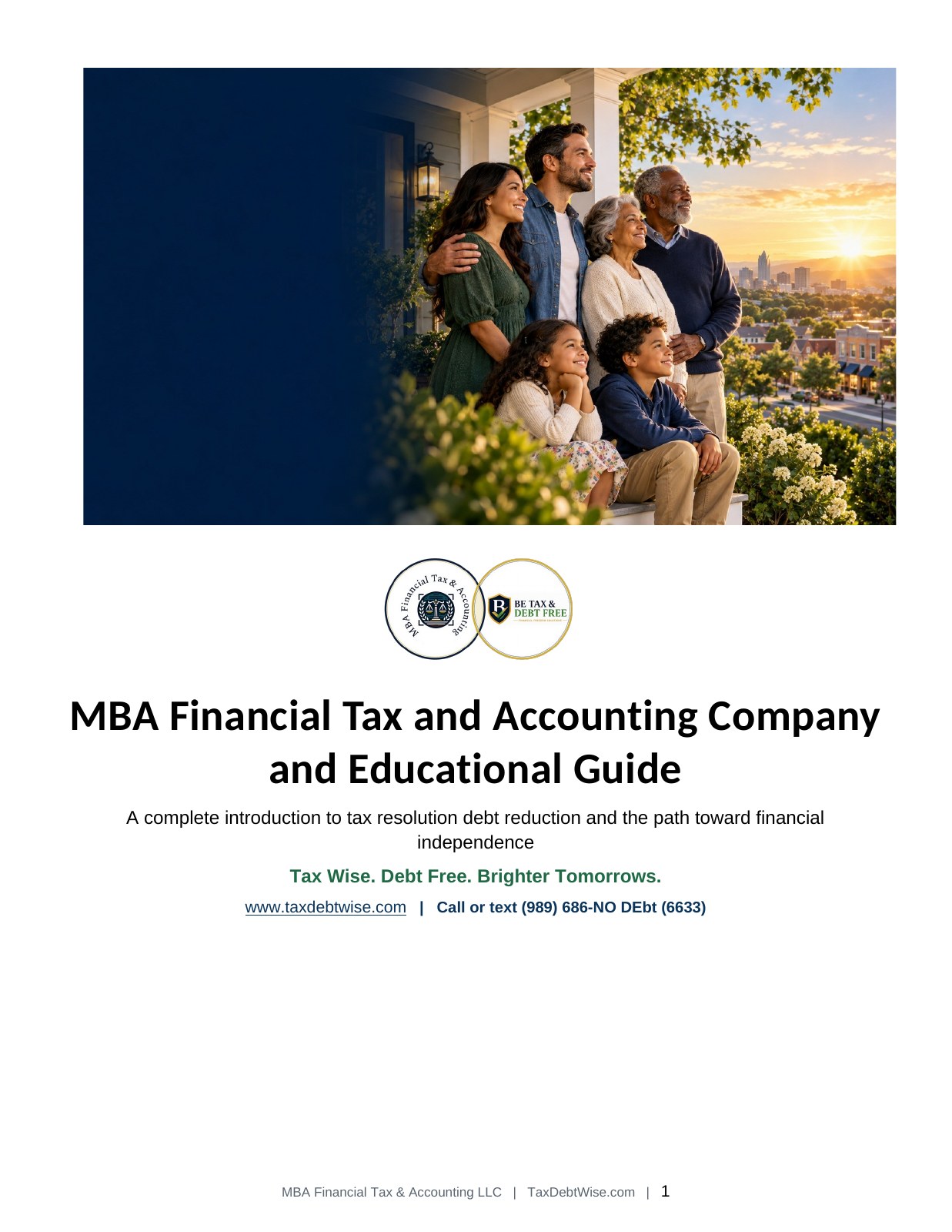 Cover of the TaxDebtWise Complete Company and Educational Guide