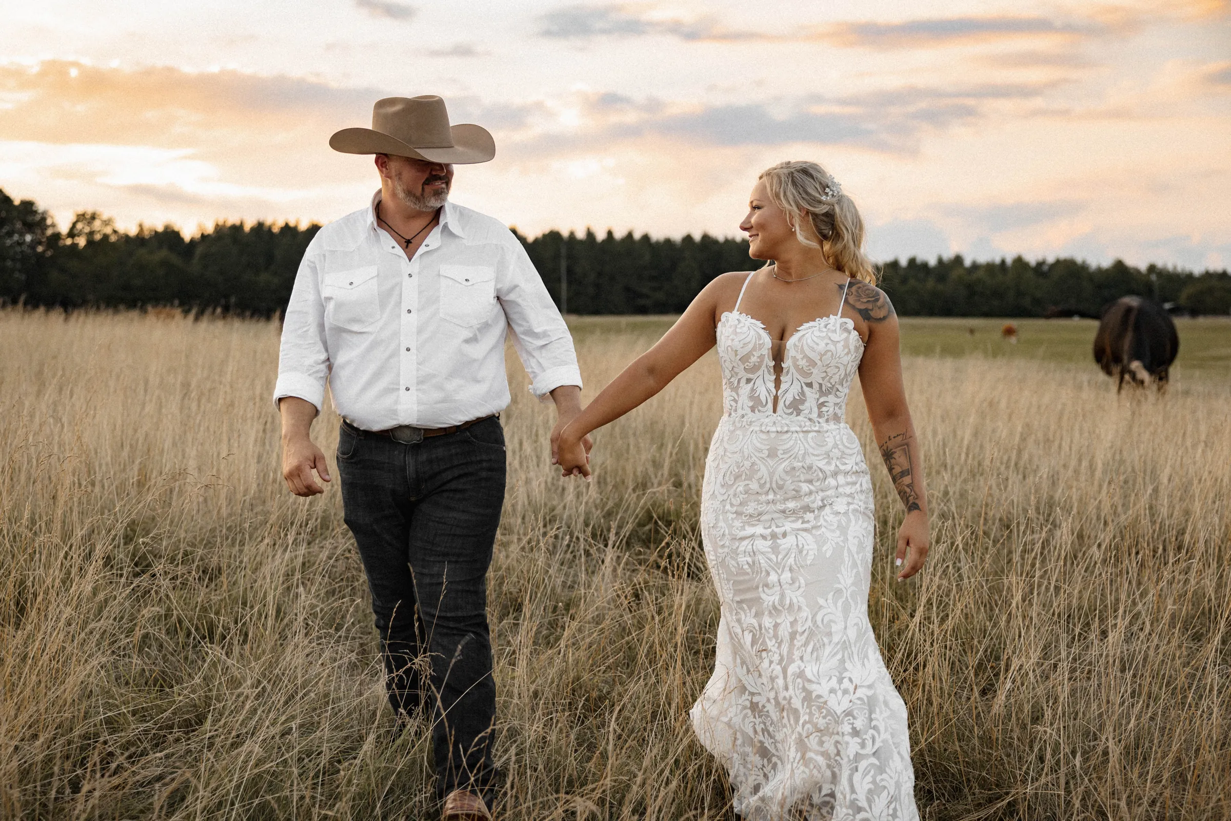 Oak Creek Farm wedding setting
