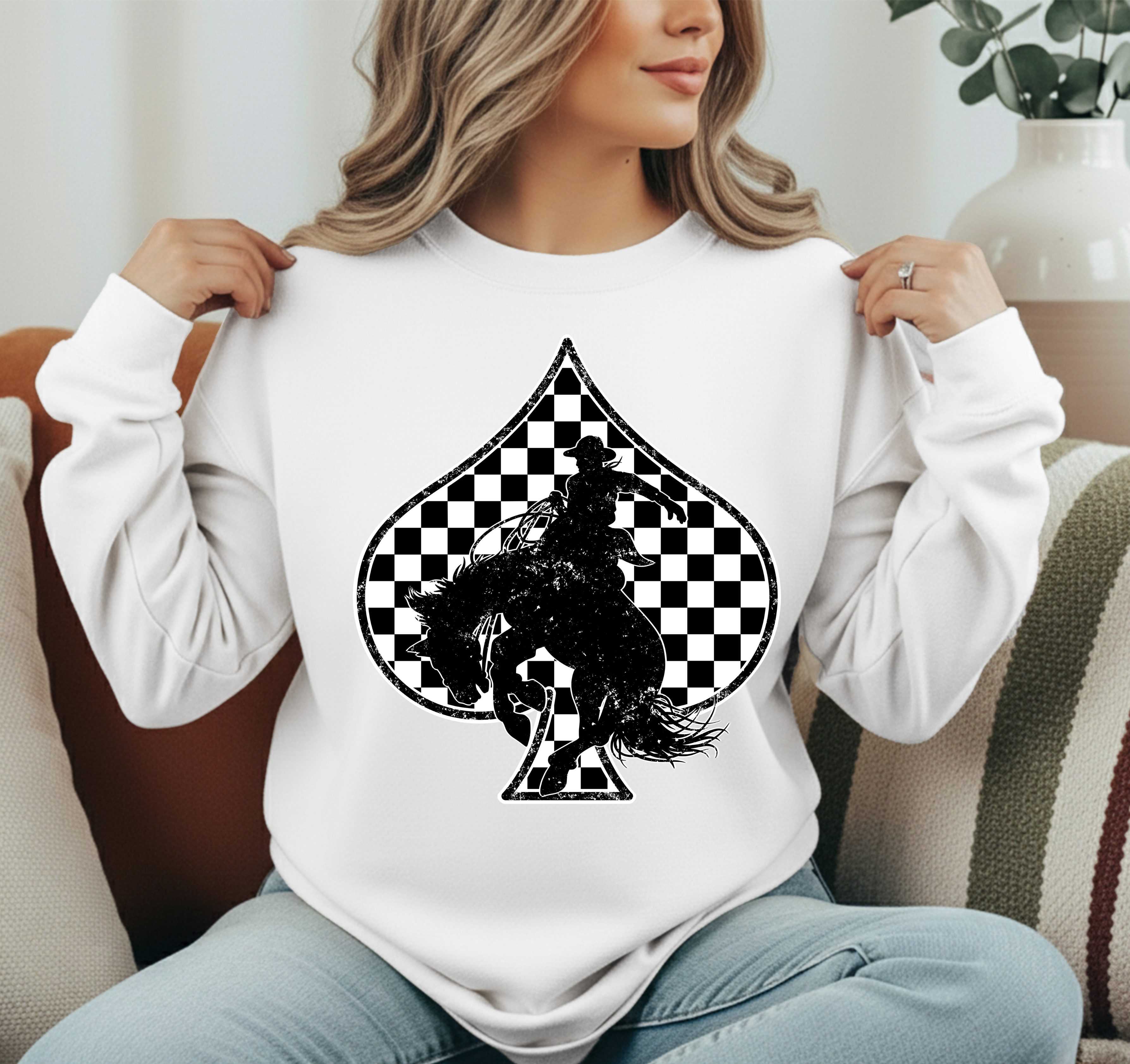 Buckin’ bronc graphic top