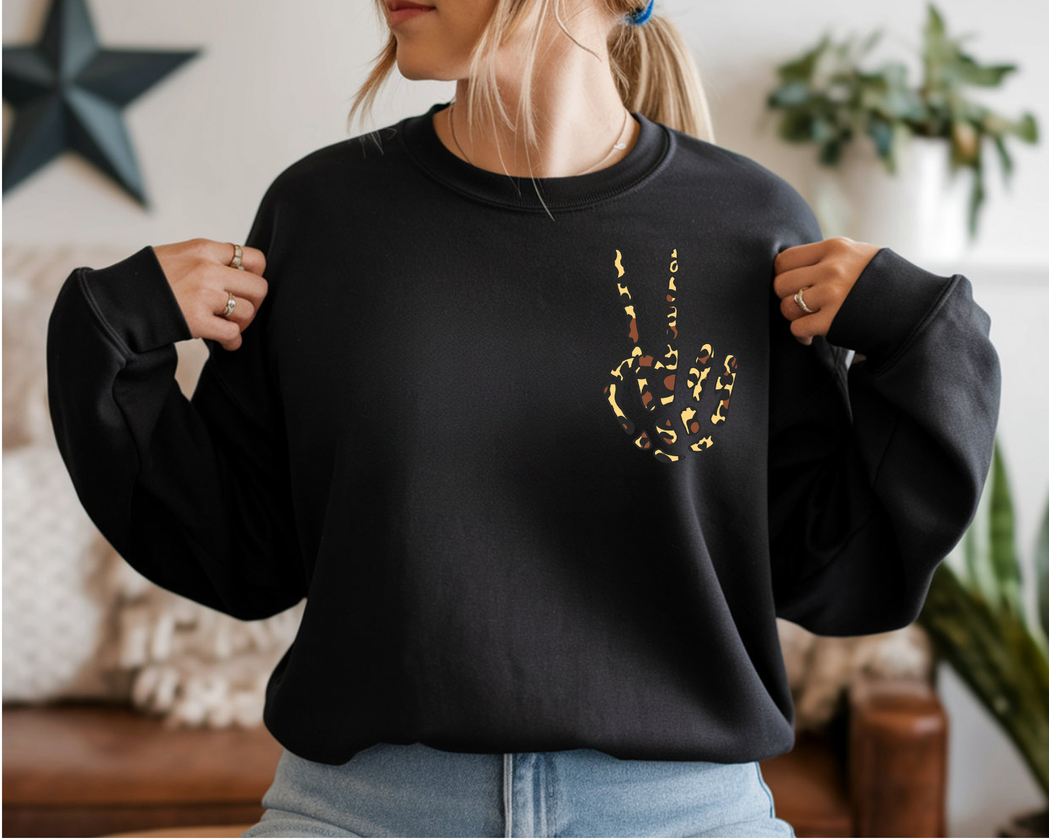 Cheetah graphic top