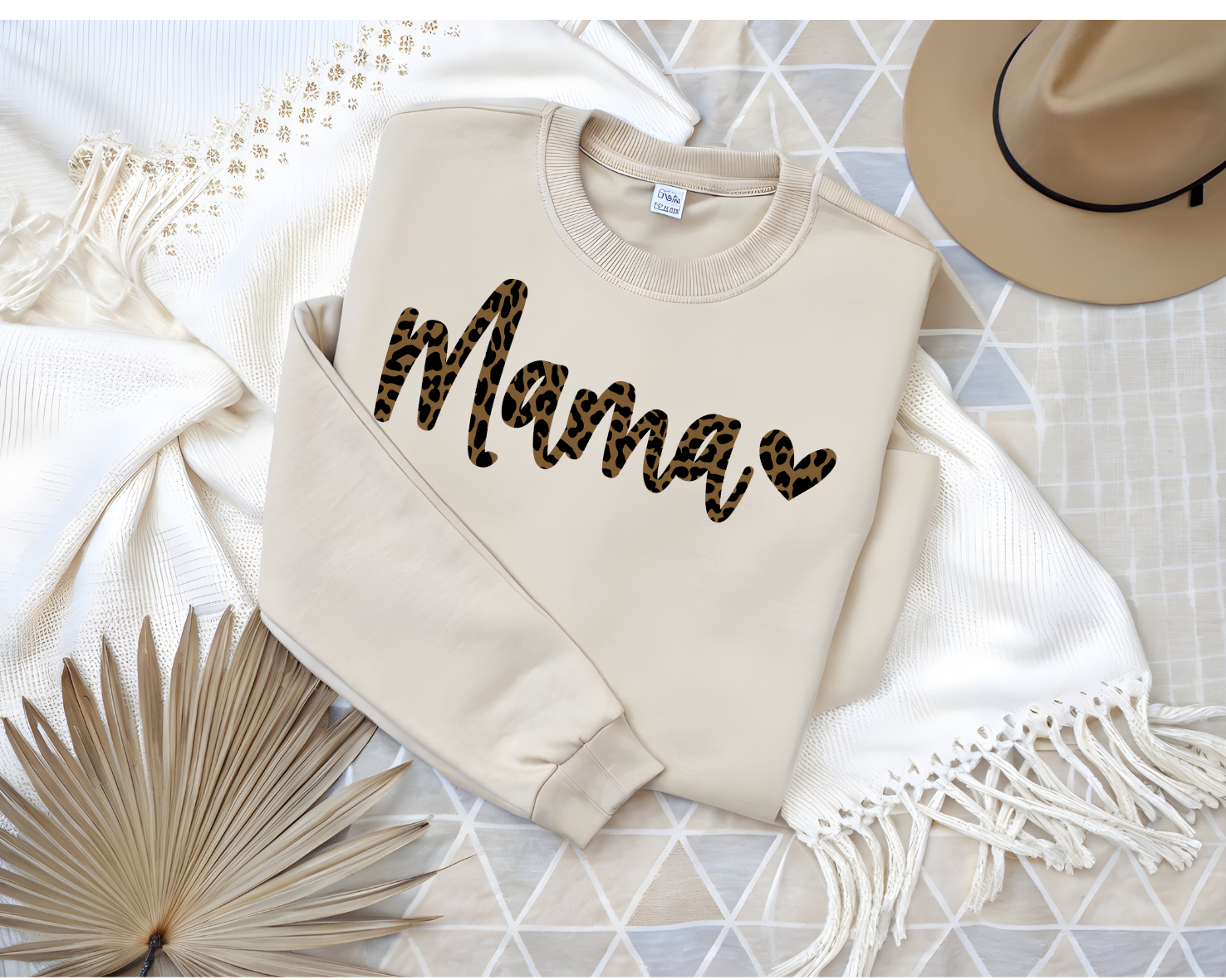 Cheetah Mama graphic top