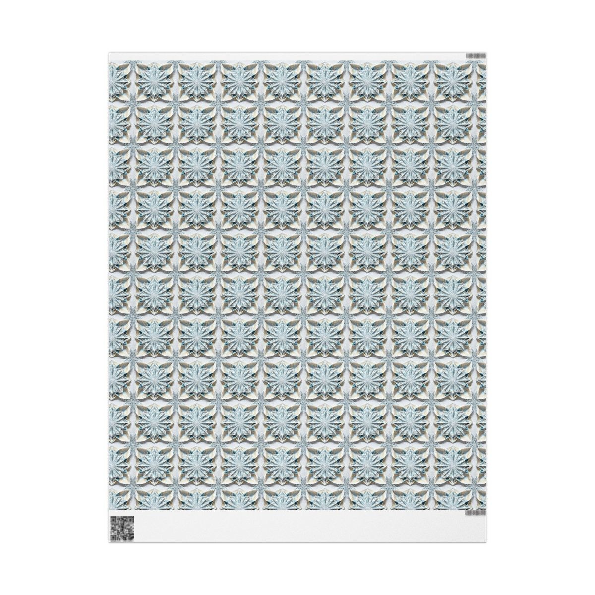 Snowflake Wrapping Paper Roll - Winter Holiday Gift Wrap