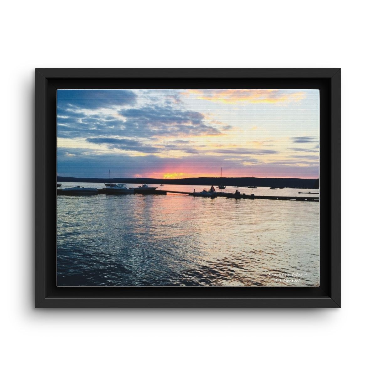 Madeline Island, WI Canvas, Framed (Multi-color) by Law Rence