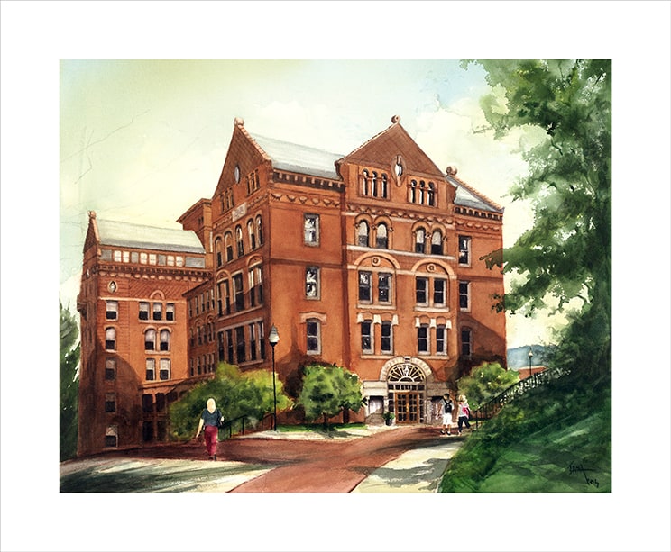 Colege Print Work Print 14 by Erna Tunno