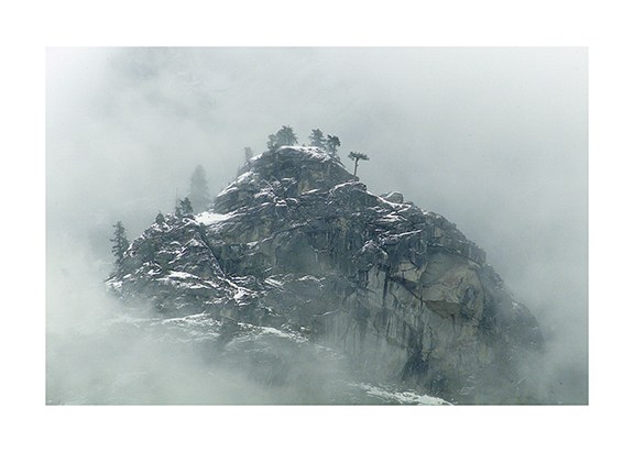 Fog on Mountain, Yosemite by J Arthur Davis