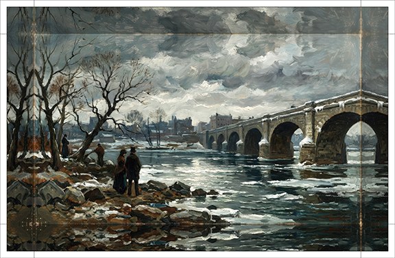 Market Street Bridge, Harrisburg by J Arthur Davis