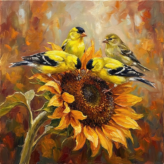 Yellow Finch by J Arthur Davis