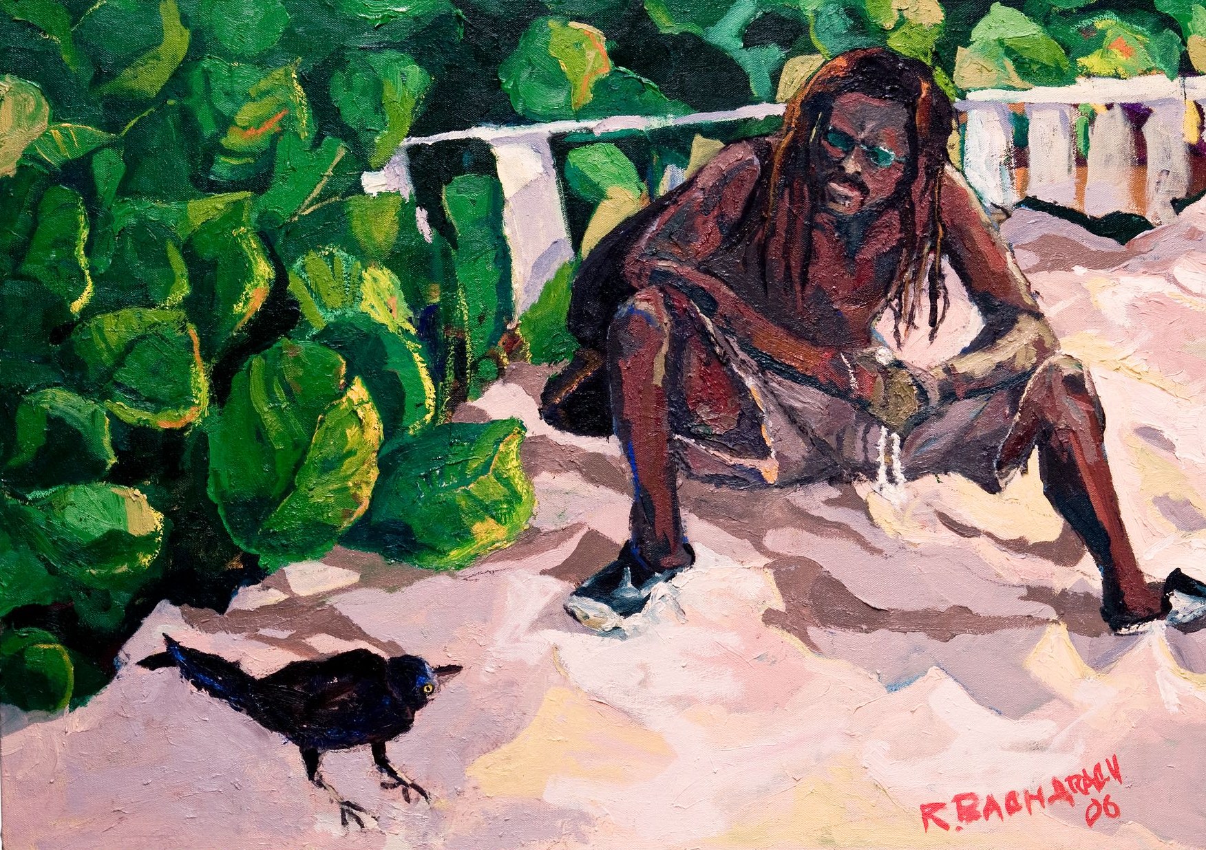 Rasta and Grackle by Roger Bacharach