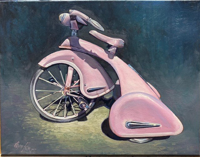 Pink Scooter by Wayne Fettro
