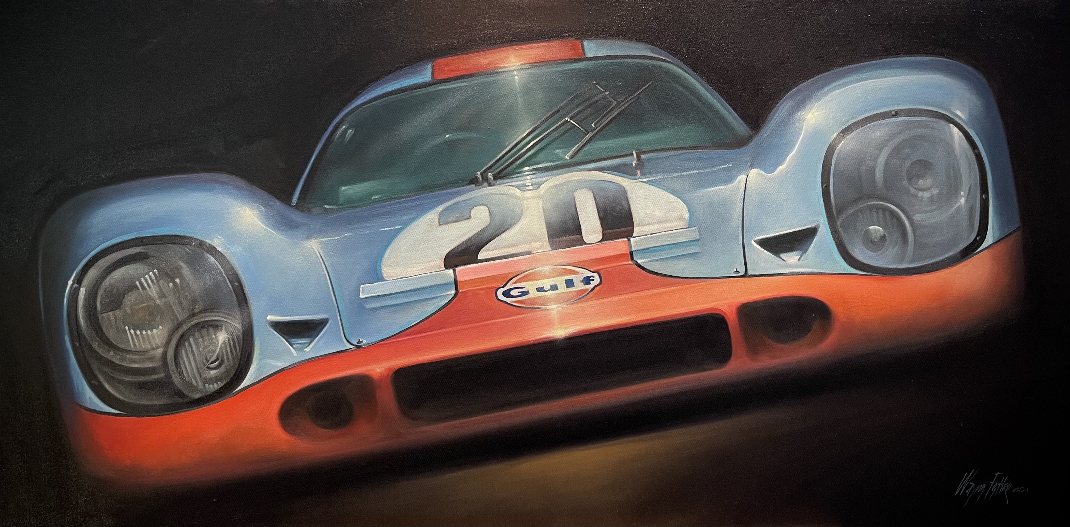 Red Race Car by Wayne Fettro