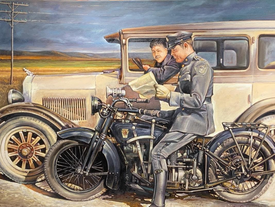 Vintage Motorcycle by Wayne Fettro