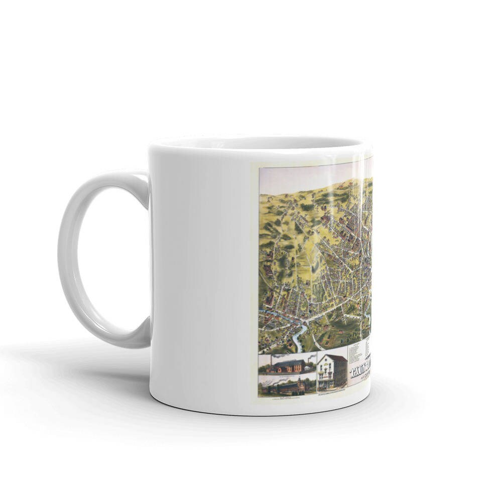 Taunton Mass 1875 - Coffee Tea Mug view 3