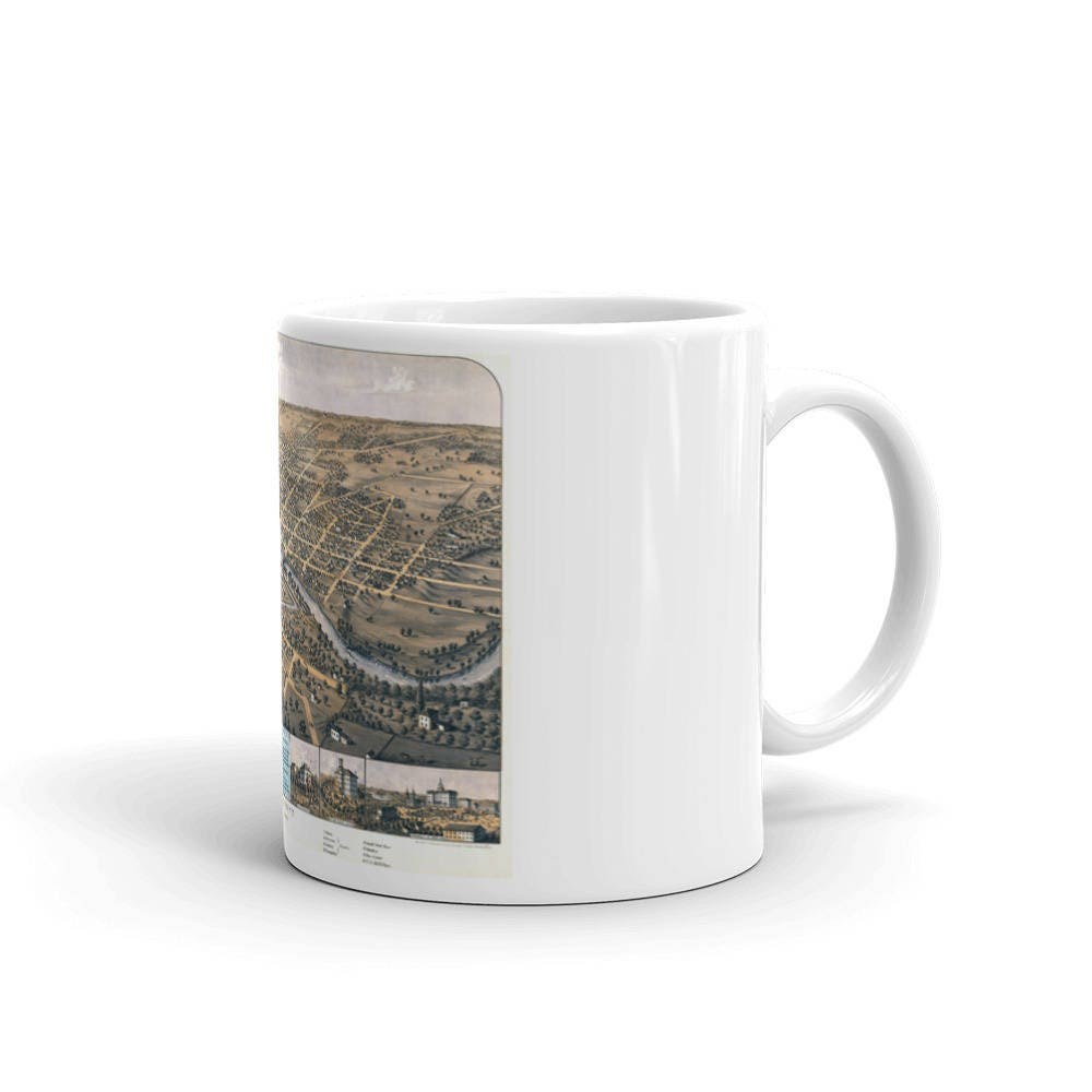 South Bend Indiana 1866 - Coffee Tea Mug view 2