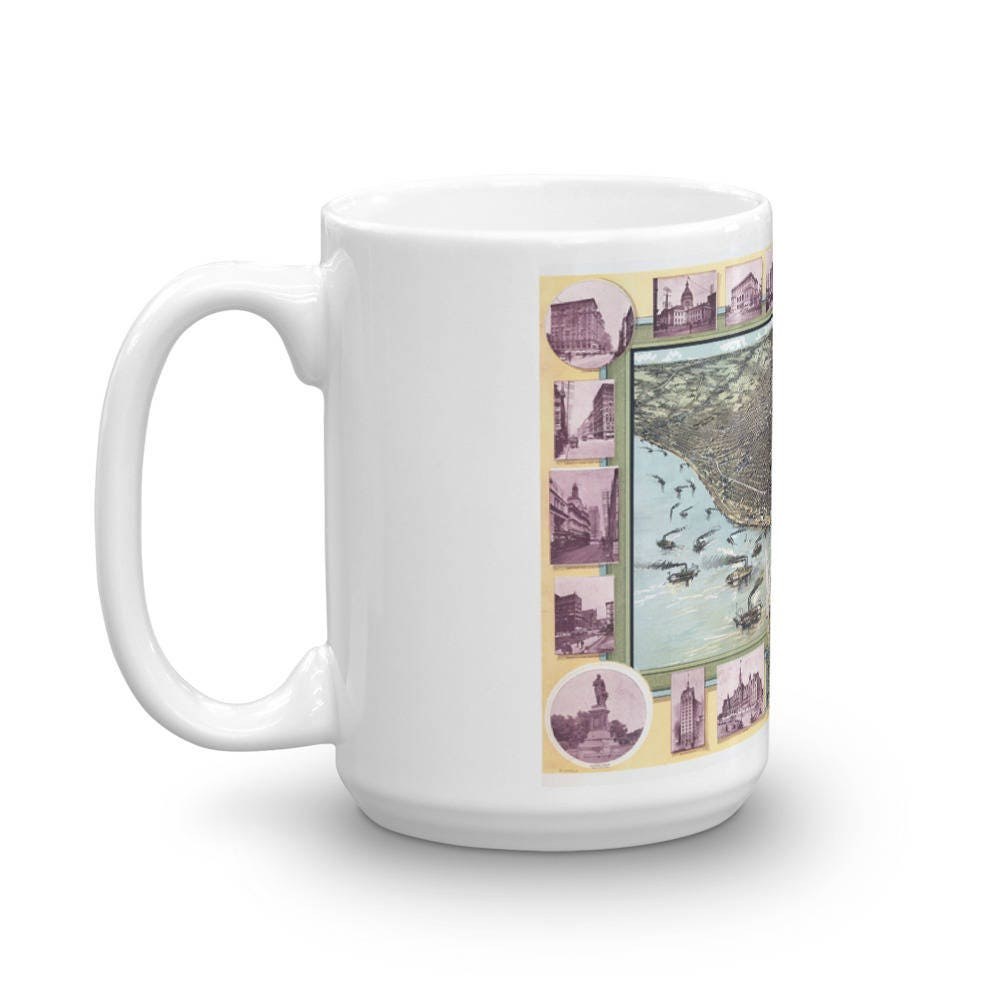 St Louis 1896 Map Coffee Mug view 5