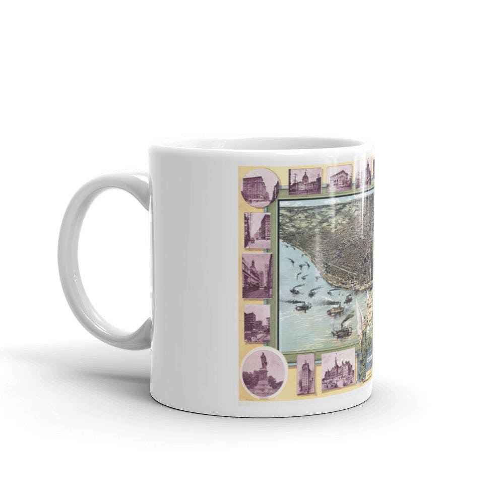 St Louis 1896 Map Coffee Mug view 2