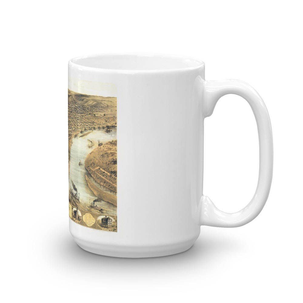 St Joseph Missouri 1868 Map Coffee Mug view 4