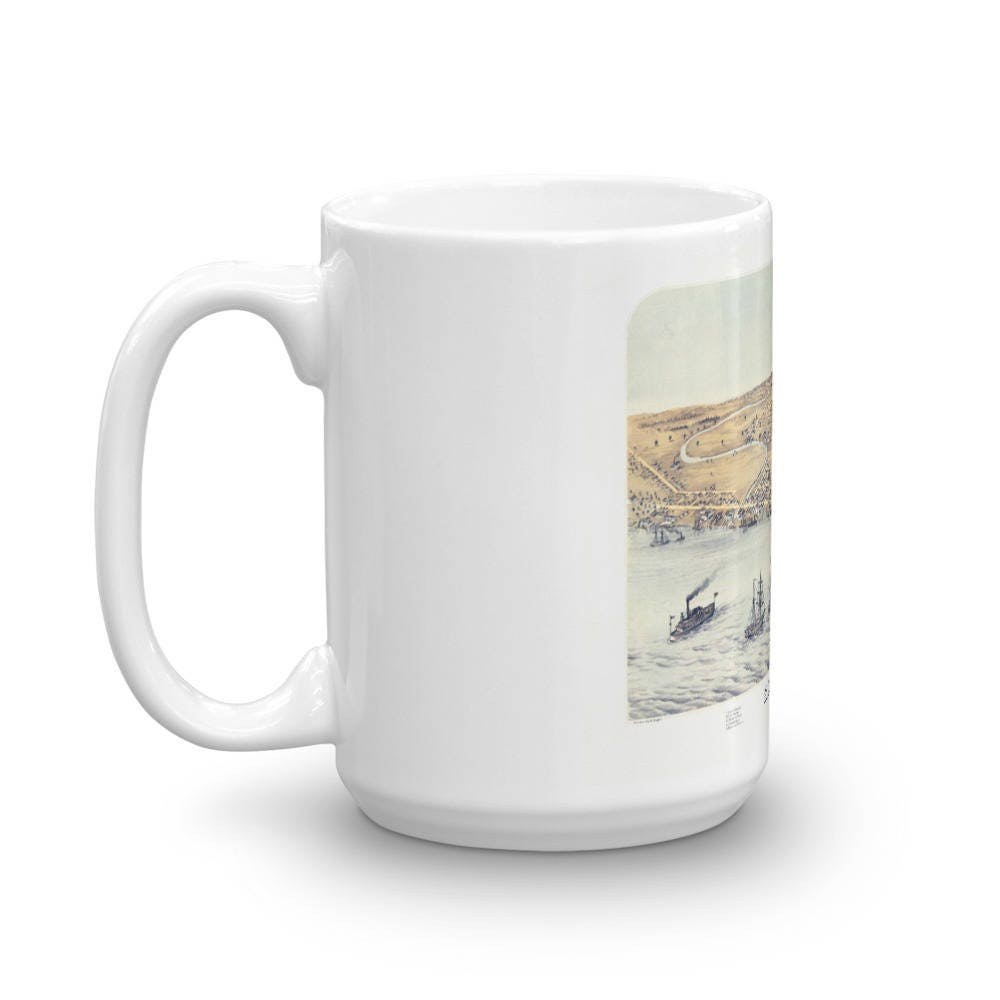 St Clair Michigan 1868 Ceramic Coffee Mug view 5