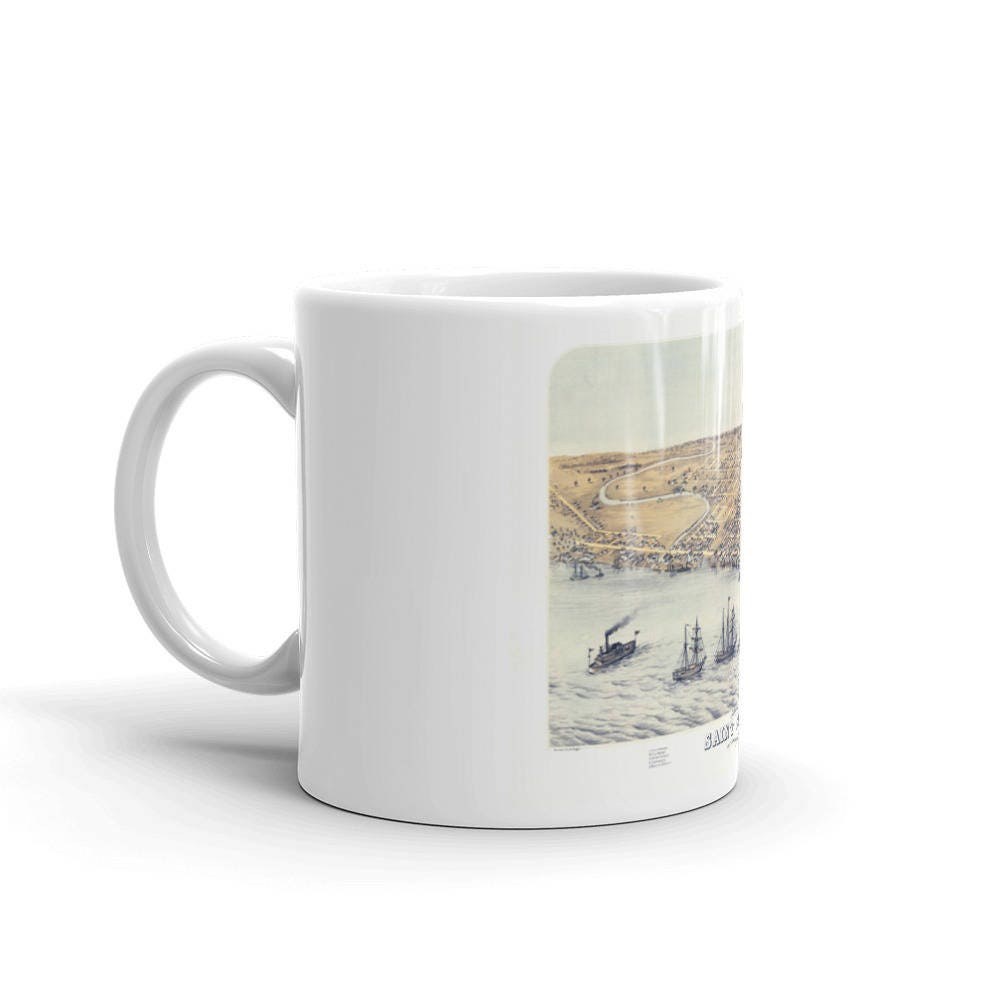 St Clair Michigan 1868 Ceramic Coffee Mug view 2