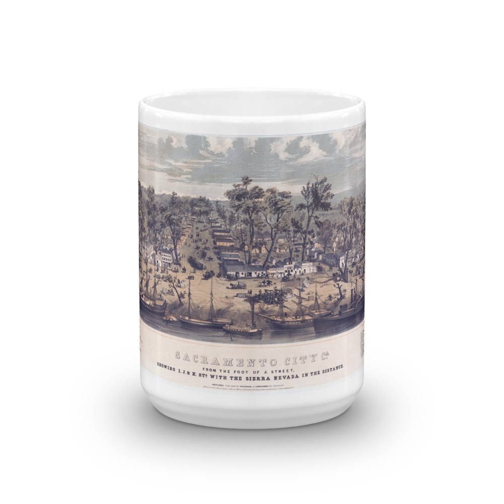 Sacramento CA 1850 Ceramic Coffee Mug view 6