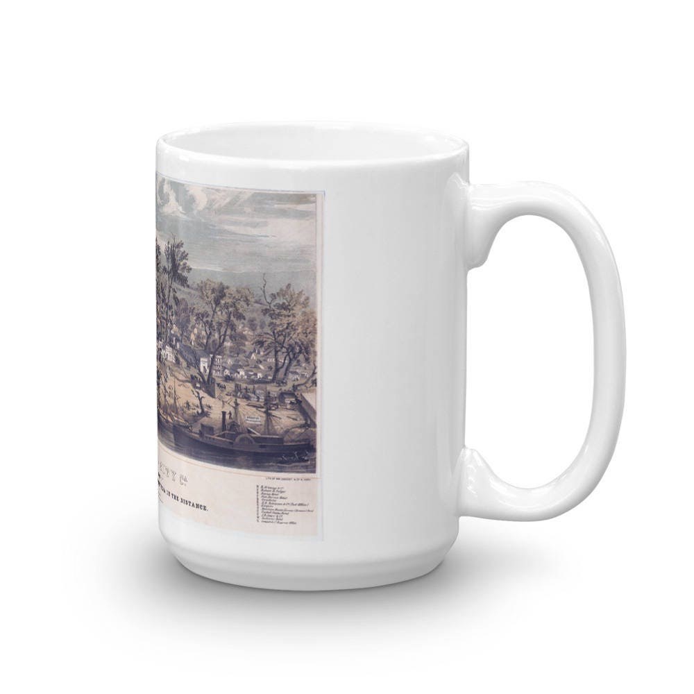 Sacramento CA 1850 Ceramic Coffee Mug view 4
