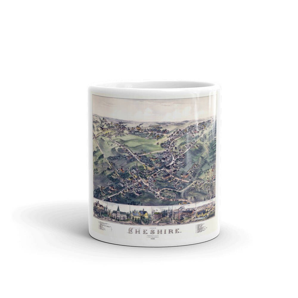 Coffee Mug - Cheshire Connecticut 1882 view 3