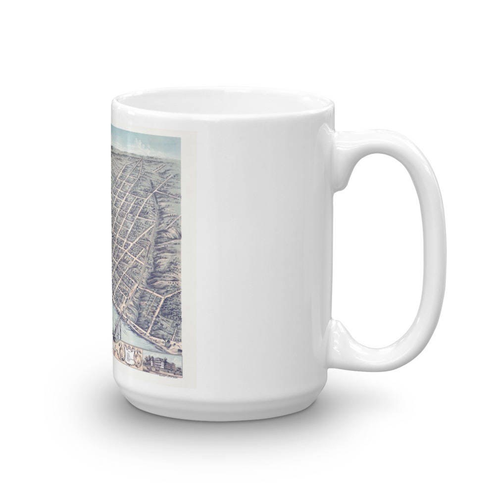Coffee Mug - Clarksville Tenn 1870 view 4