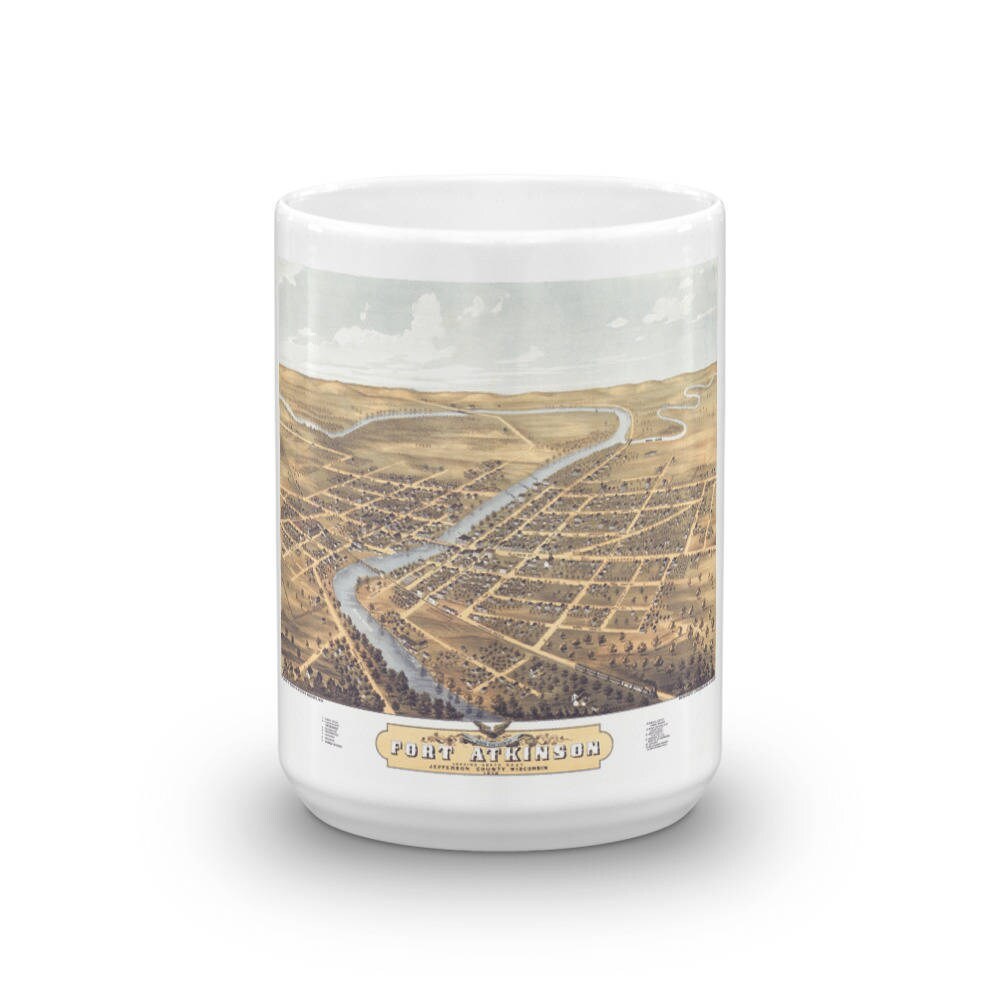 Coffee Mug - Fort Atkinson Wiscons in1870 view 6
