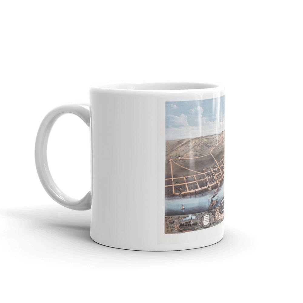 Coffee Mug - Guttenberg Iowa 1869 view 2