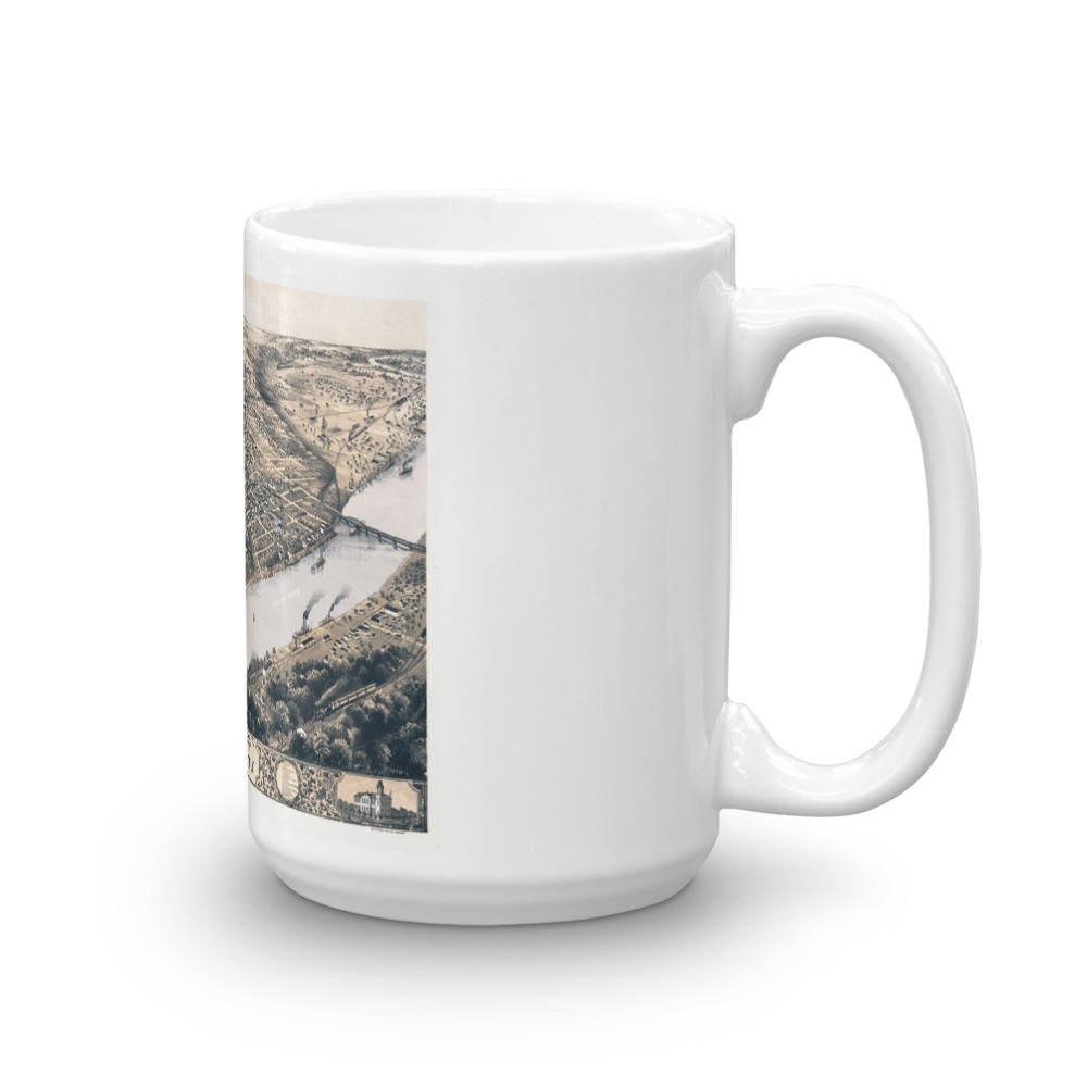 Coffee Mug - Kansas City Missouri 1869 view 4
