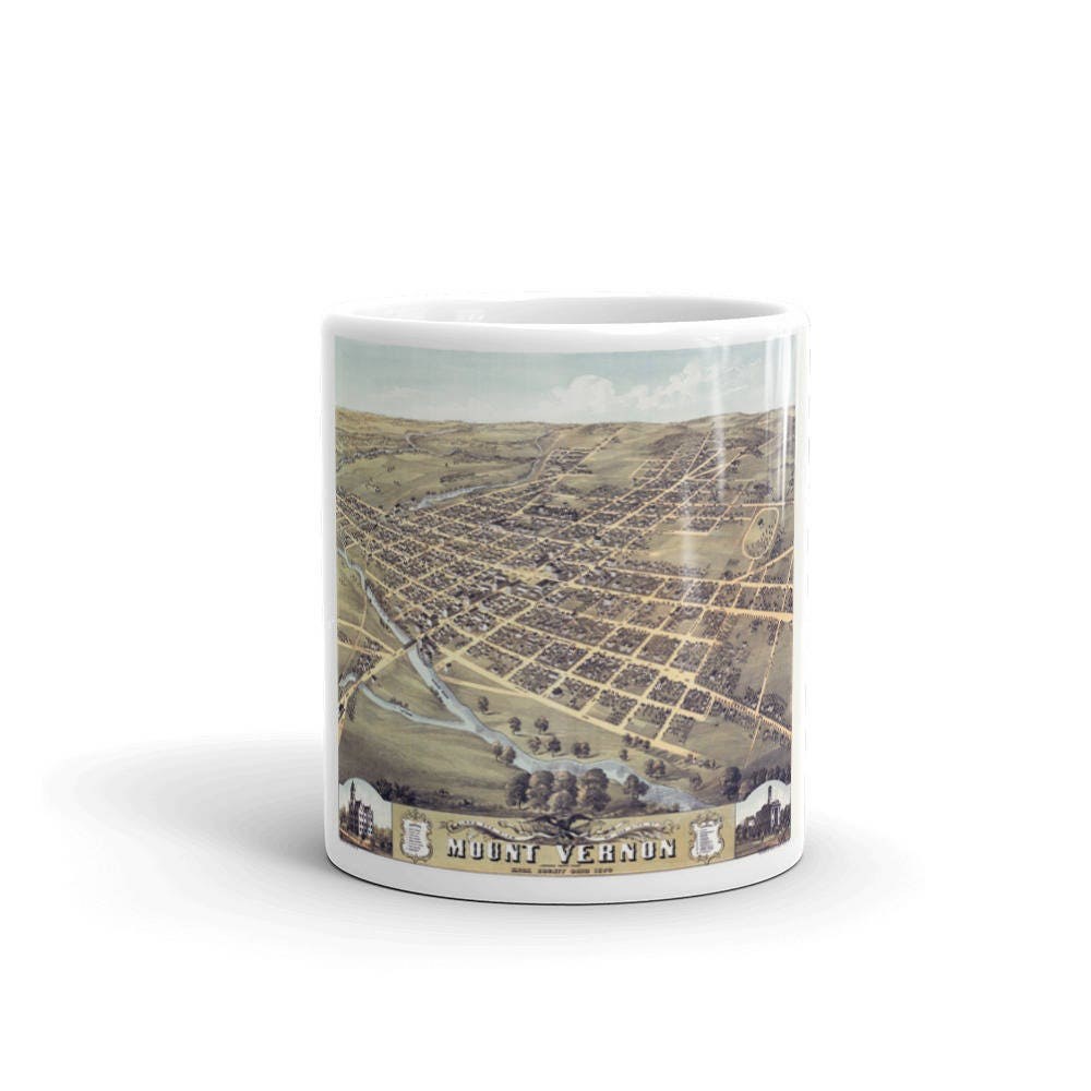 Coffee Mug - Mount Vernon Ohio 1870 view 3