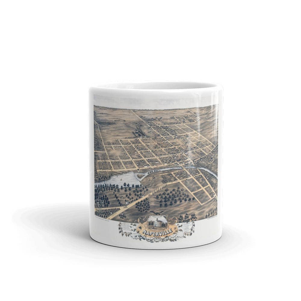 Coffee Mug - Naperville Illinois 1869 view 3