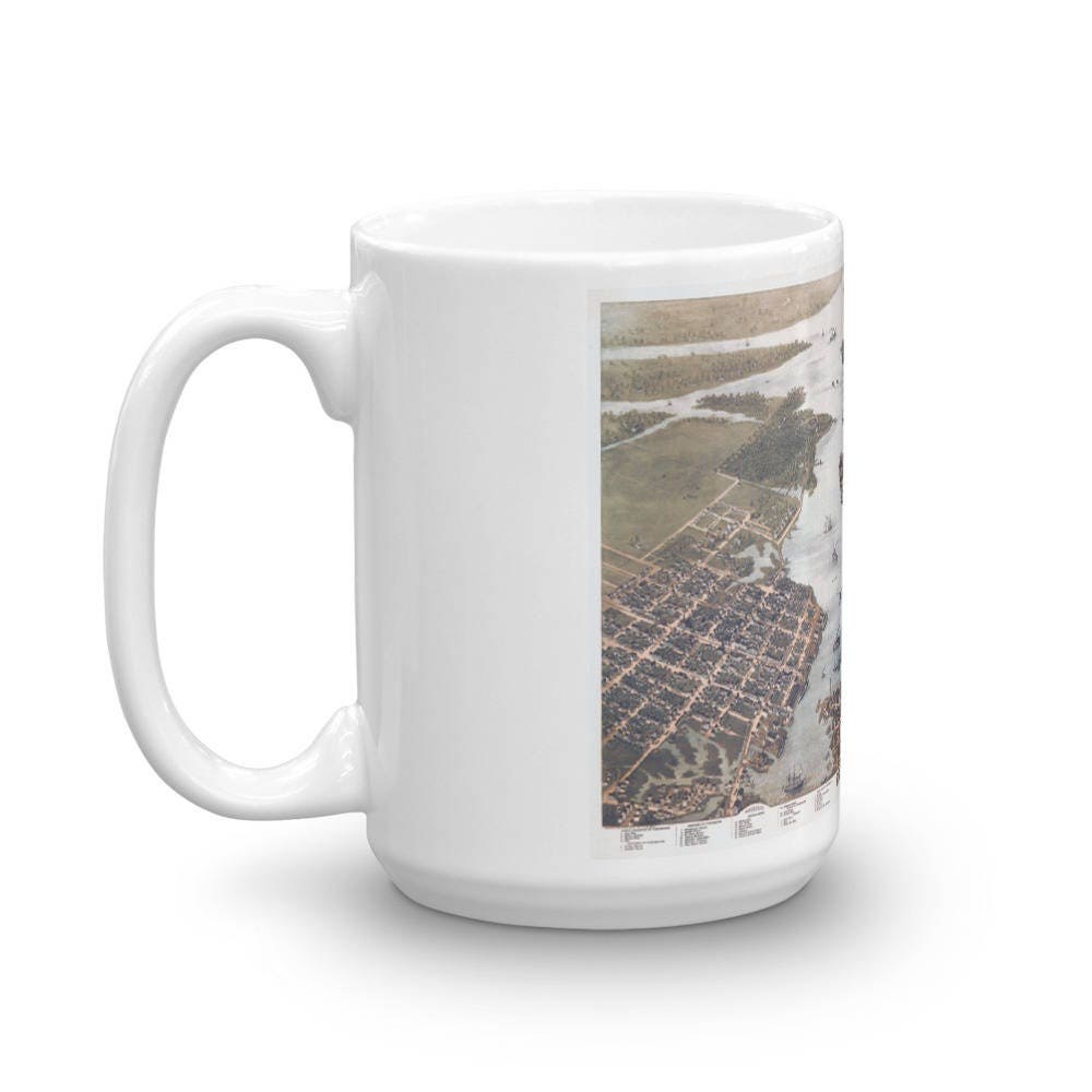 Coffee Mug - Norfolk and Portsmouth Virginia 1873 view 5