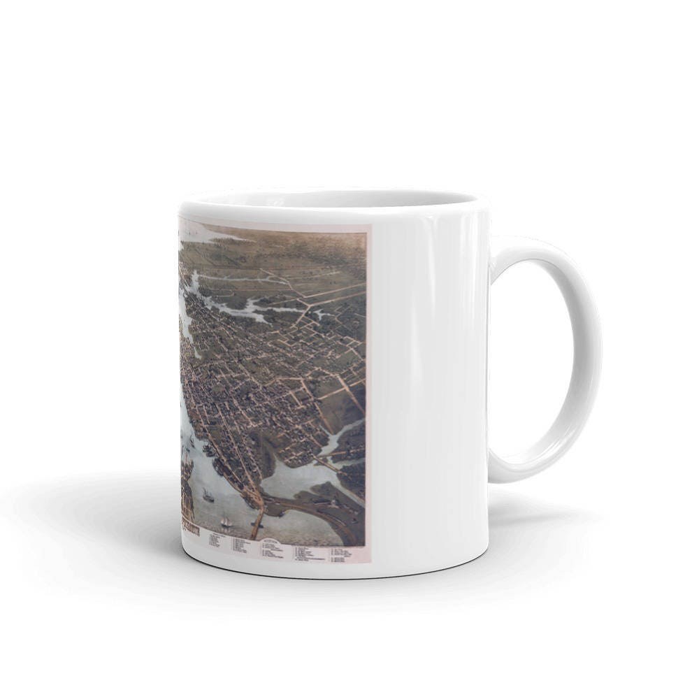 Coffee Mug - Norfolk and Portsmouth Virginia 1873
