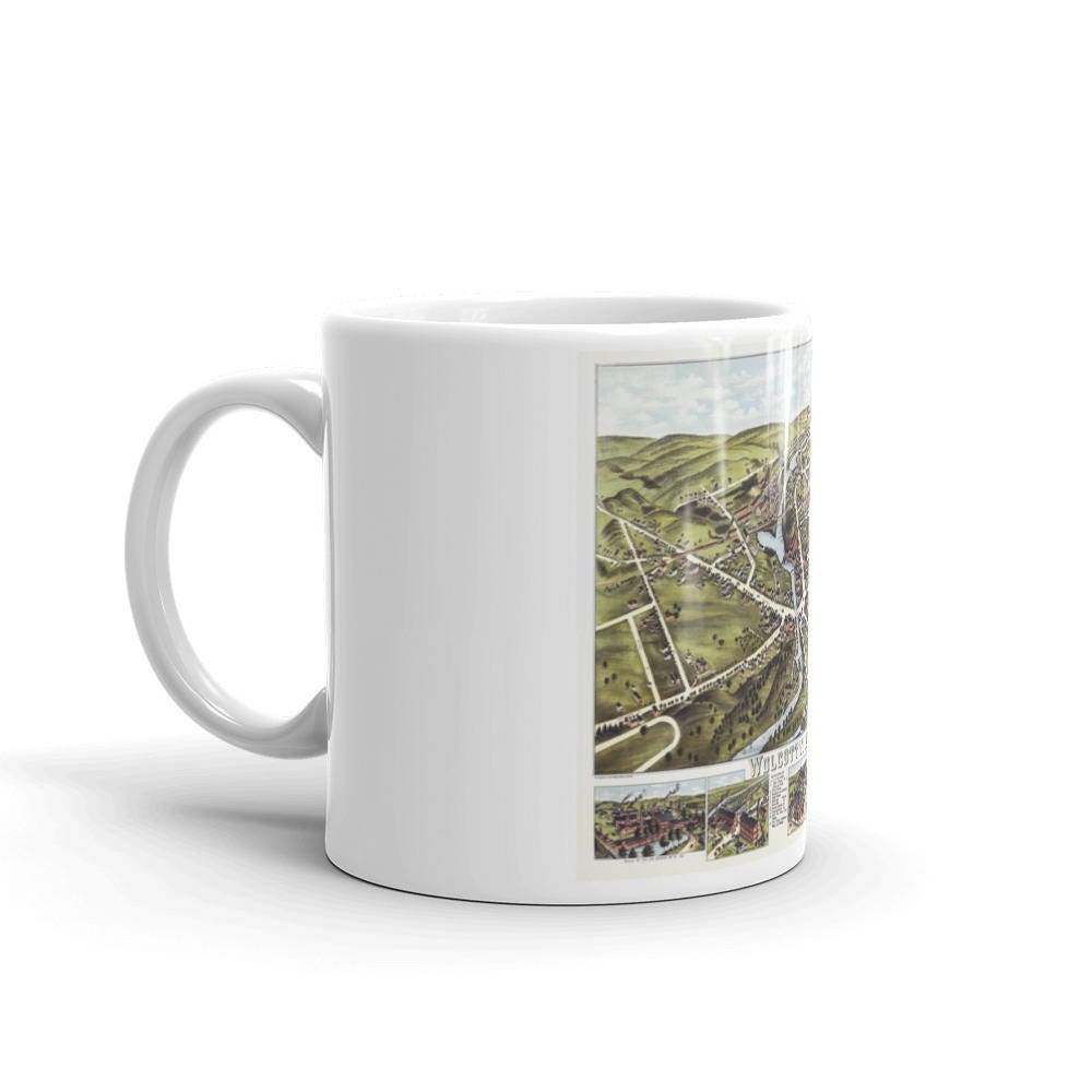Wolcottville Conn 1870s Coffee Tea Mug view 3