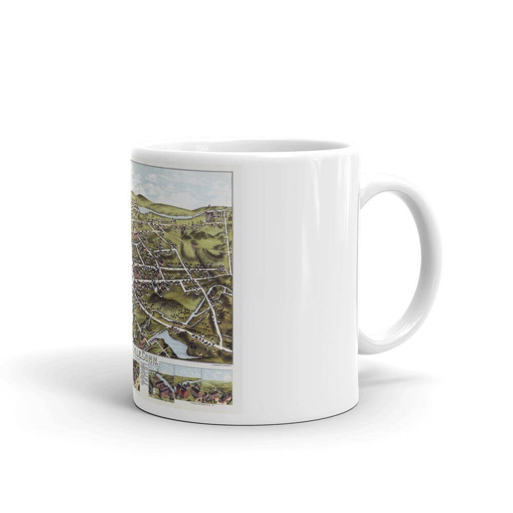 Wolcottville Conn 1870s Coffee Tea Mug view 2