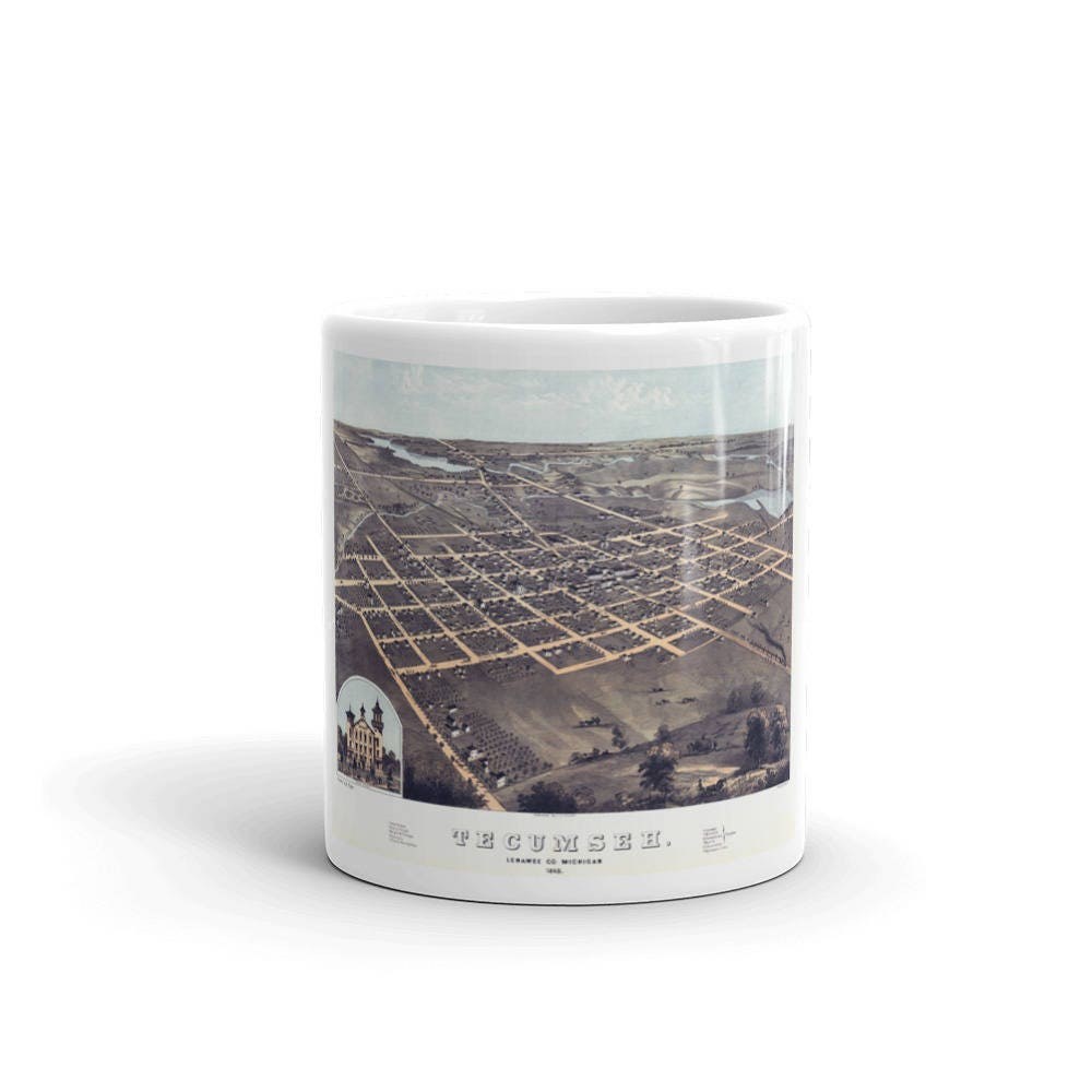 Tecumseh Michigan Coffee Tea Mug view 4