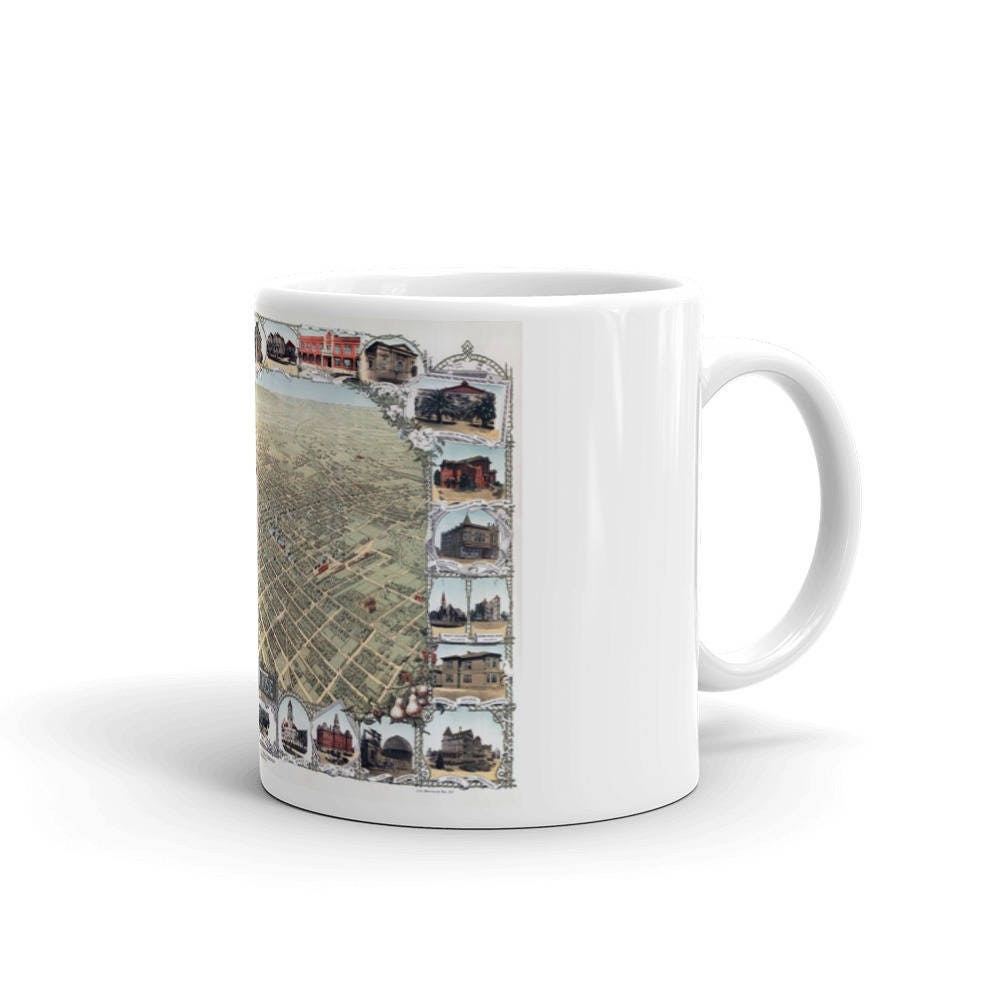 San Jose California 1901 Map Coffee Mug view 2