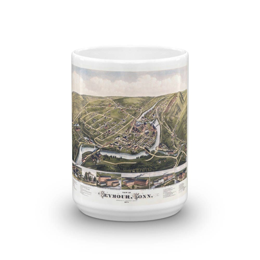 Seymour Conn 1879 Map Coffee Mug view 6