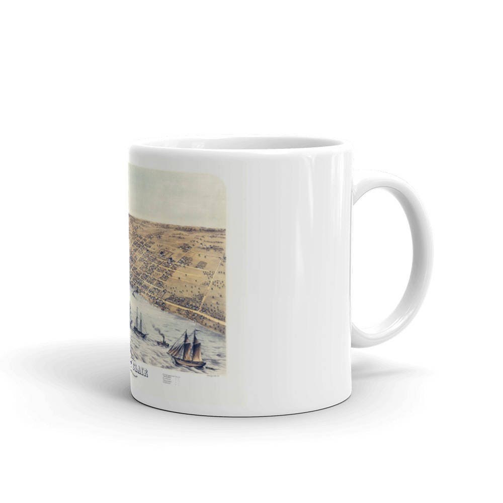 St Clair Michigan 1868 Ceramic Coffee Mug